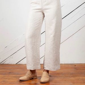 Only Child Dune Pants Blue Linen Size 12 PETITE